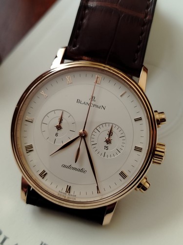 Blancpain Chrono VILLERET 4082 Gold 40mm 18kt Rose Gold