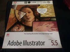 Vintage Adobe Illustrator 5.5 For Macintosh, Floppy Disc Version