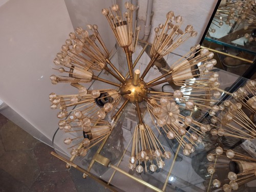 Pair of 1960s Mod Sputnik Emil Stejnar Ceiling Sconces for Rupert Nikoll - Picture 8 of 19