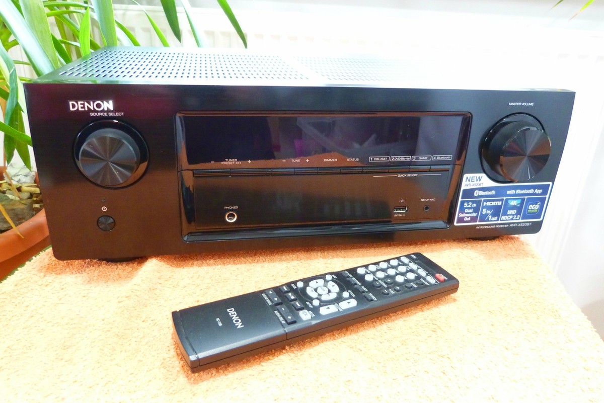 Denon AVR X520BT 5.2L 4K Ultra HD l HDCP 2.2 HiFi l Bluetooth ECO
