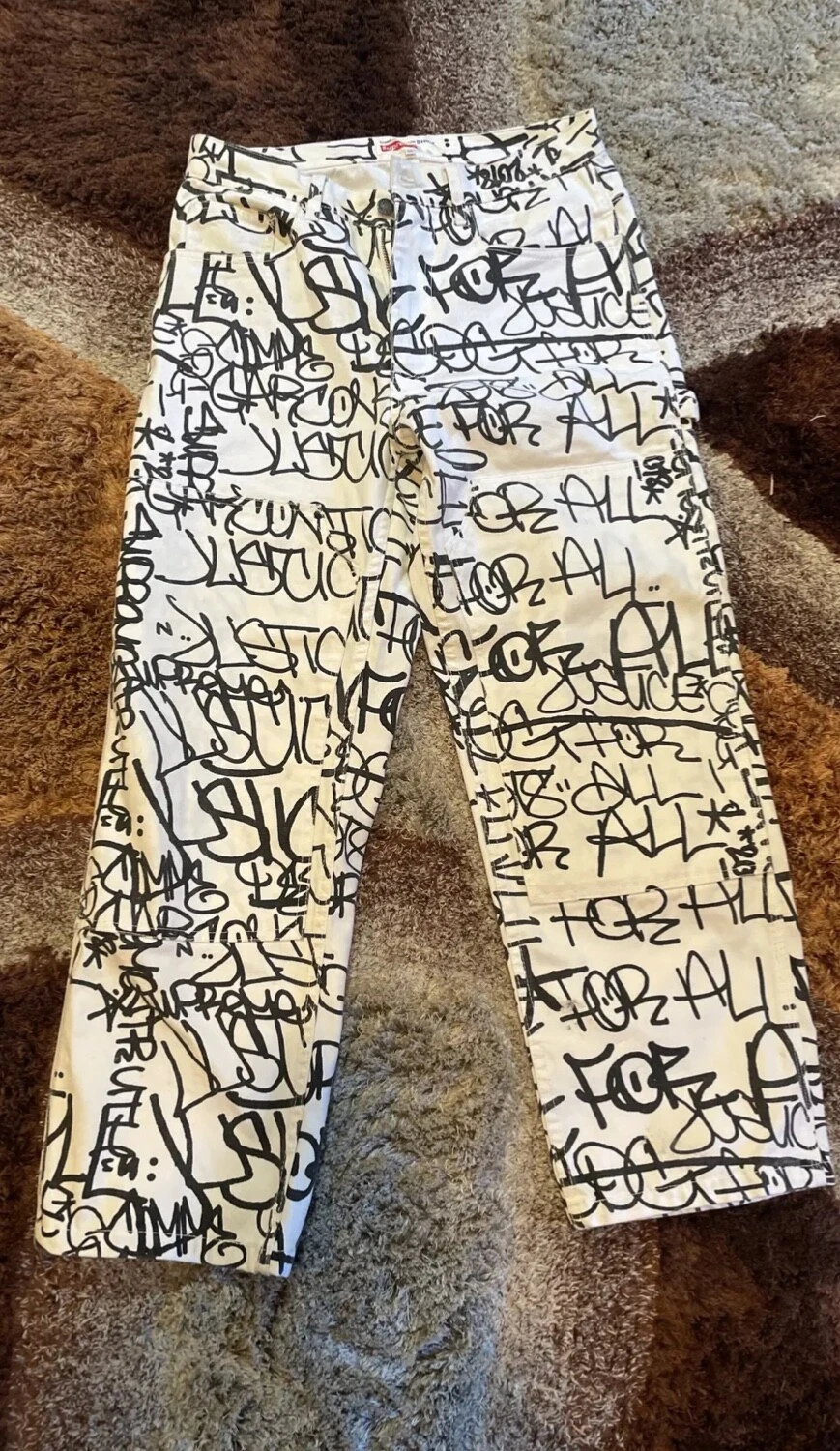 Supreme x Comme des Garçons CHEMISE pantalon de peintre toile * 30 * OCCASION