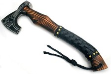 Medieval Warrior Battle Ready High Carbon Steel 18" Tomahawk Viking Axe w/ case