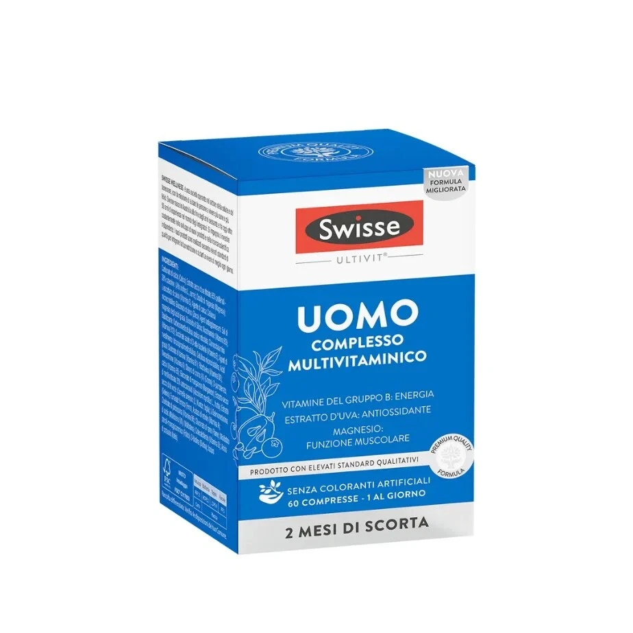 Swisse Multivitamines Homme 60 Comprimés - Photo 1/1