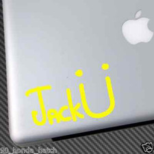 JACK � VINYL STICKER CAR DECAL cd laptop diplo skrillex mad decent owsla JackU U