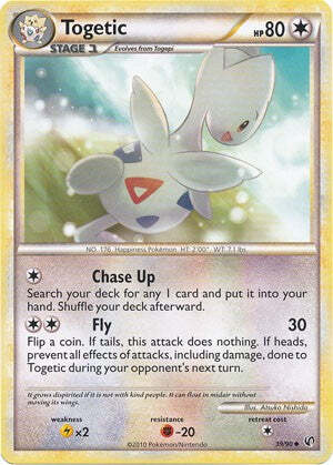 Pokemon Card HeartGold SoulSilver Undaunted 39/90 Togetic