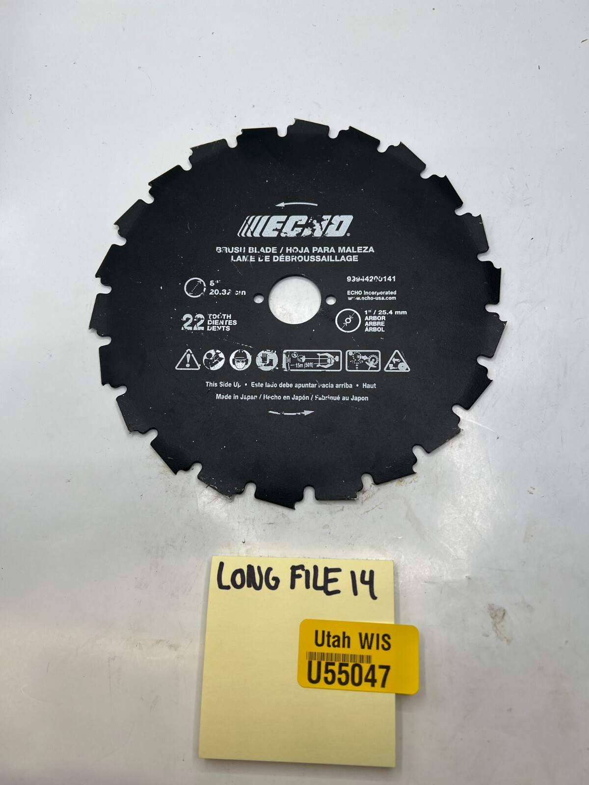 ECHO BRUSH BLADE 99944200141 Clearing Saw 8" Diameter, 22 Tooth, 1" Arbor eBay