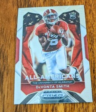 DeVonta Smith 2021 Panini Prizm Draft All American SILVER RC #186 Rookie Eagles