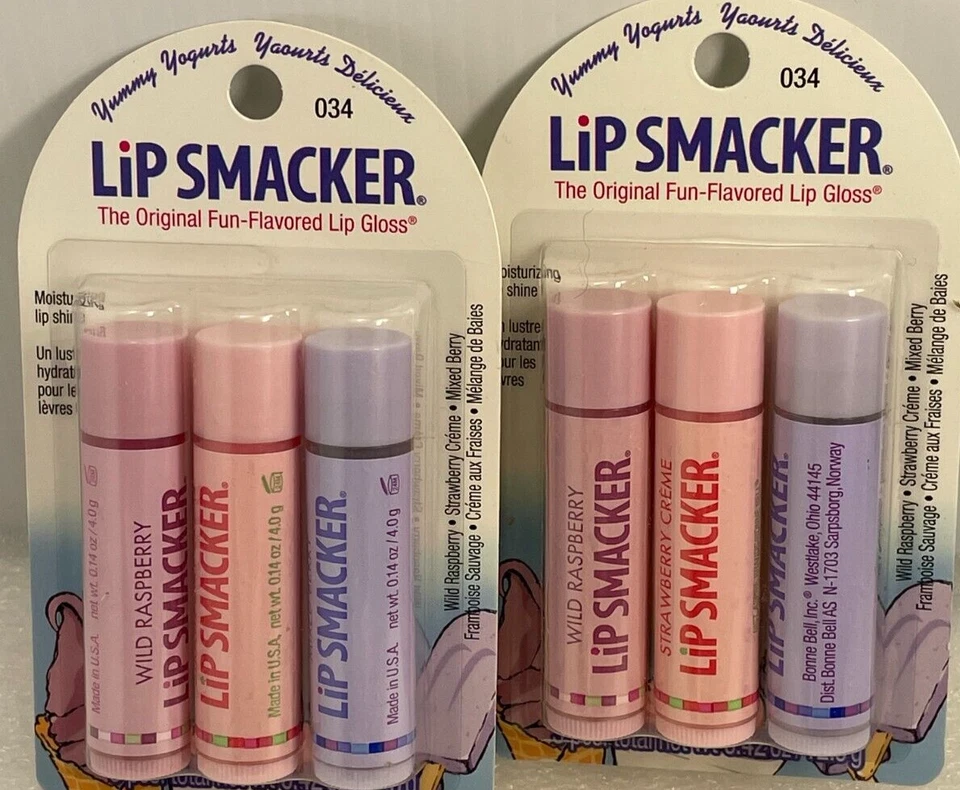 Brillo de labios con sabor a yogures deliciosos 6 piezas - bayas silvestres, fresas, bayas Foto 2 de 4