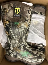 TideWe Men’s Black Waterproof Work/Hunting Camouflage Mud/Muck Boot-SZ 8 G2M