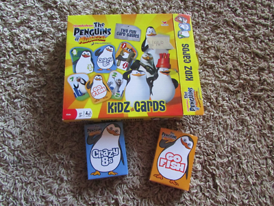 Nickelodeon The Penguins of Madagascar Kidz Cards Crazy 8's and Go