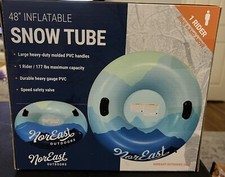 Nor East Snow Polar Edge 48 inch inflatable Snow Tube NEW