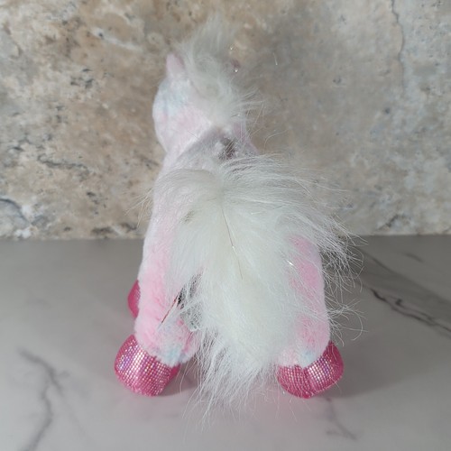 GANZ WEBKINZ PINK PONY SHIMMERING STUFFED PLUSH ANIMAL NO CODE - Picture 3 of 7