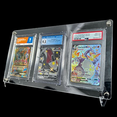 Acrylic PSA/CGC/ACE Graded Display Case Frame + Stands - Pokemon Card TCG |  eBay
