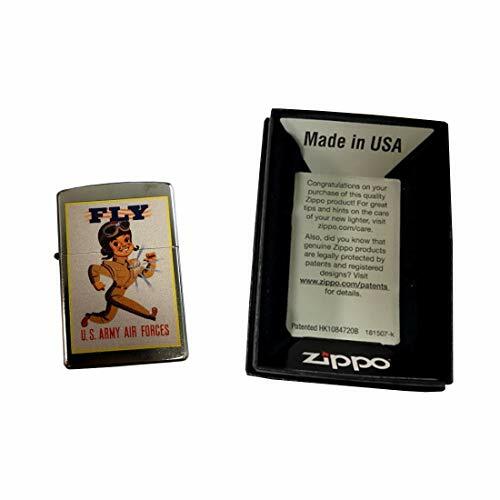 Zippo Custom Lighter - Classic Street Chrome US Army Air Force Fly Boy Fighter - Picture 3 of 4