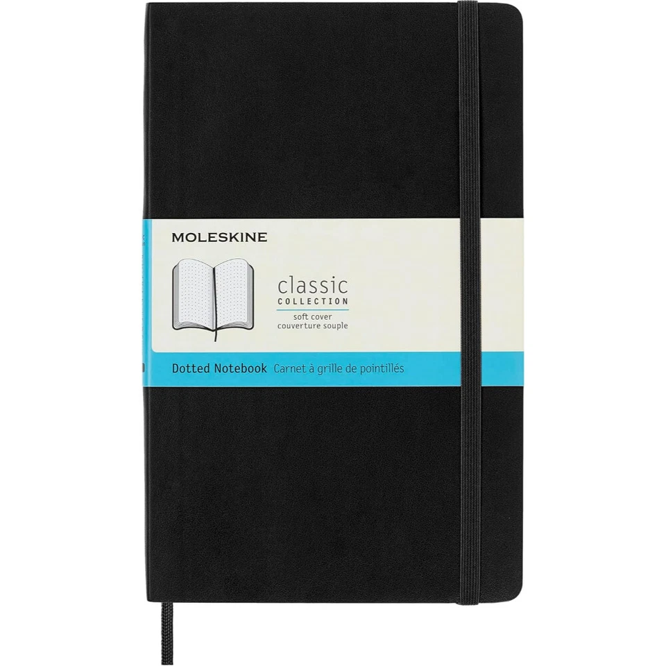 Moleskine Classic Notebook Black Large Softcover Elastic Closure Journal - Image 3 of 4