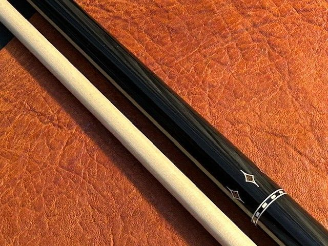 Mike Stacey Custom Pool Cue W/ Maple Shaft. Burl Wood Butt Sleeve