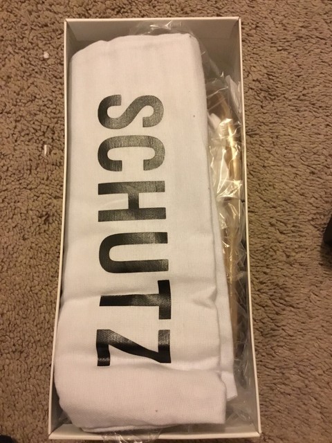schutz gold flats