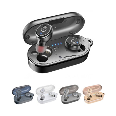 TOZO T10 Bluetooth Wireless Earbuds w/Wireless Charging Case IPX8  Waterproof UK