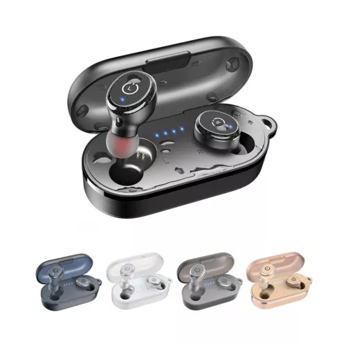TOZO T10 Bluetooth 5.3 Wireless Earbuds w/Wireless Charging Case IPX8 Waterproof