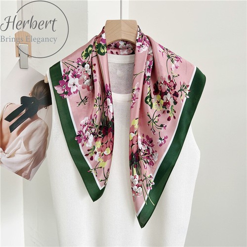 Spring and Autumn Silk Mulberry Silk Scarf Women's Retro Temperament Scarf Shawl - Picture 7 of 15