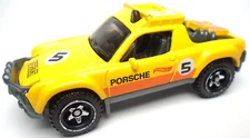2020 HOT WHEELS PORSCHE 914 SAFARI #5 YELLOW 2 5/8" DIECAST SUV TRUCK W/ ORANGE