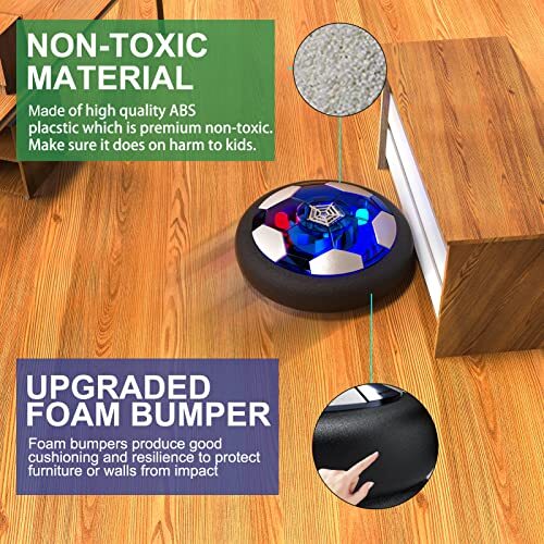 Hover Soccer Ball Boy Toys, Rechargeable Air Soccer Indoor Floating Soccer 