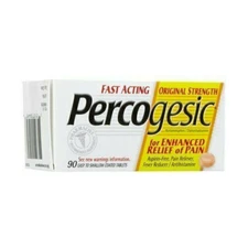 Percogesic Acetaminophen Pain Reliever Fever Reducer Fast Acting 90 ct Pack of 3