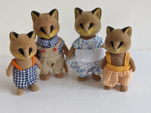 Sylvanian families Renard Fox Family - Excellent condition - Golden Tails - Foto 1 di 3