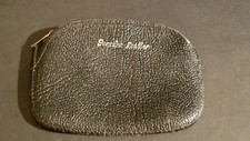 Vintage Genuine Leather Zipper Change Coin Purse
