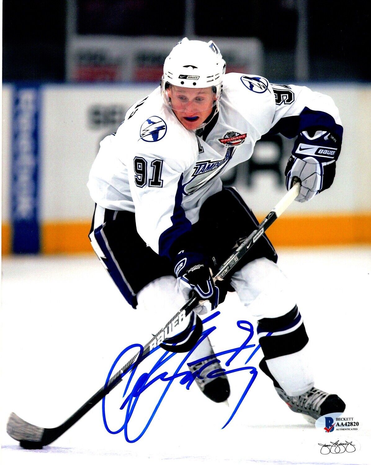 Steven Stamkos Autographed Signed As-Is Autographed Lightning 8X10 Inch Photo + Beckett COA