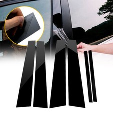 6pcs Post Pillar For 2008-2012 Honda Accord Door Window Trim Cover Panel Strips