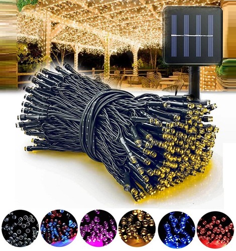 100-500 LED Solar String Lights Outdoor Garden Patio Party Wedding Garden Lights - Picture 2 of 54