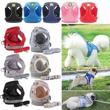 Dog Pet Harness Adjustable Control Vest Dogs Reflective  Leash Set XS S M L XL