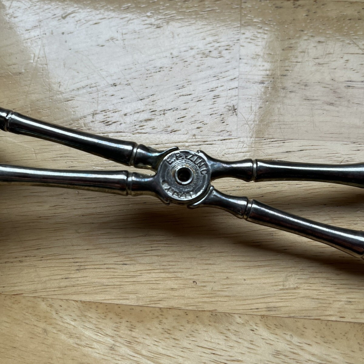 EP Zinc Italy Alloy Silver Plated Salad Tongs Silverplate