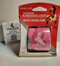 Mueller TYPHOON Kinesiology Tape, 20 Pre-Cut I-Strips Pink Camo