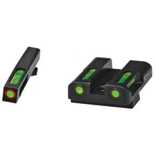 Hi Viz LiteWave H3  / Litepipe Night Sight Set For Small Frame Glock Pistols - G