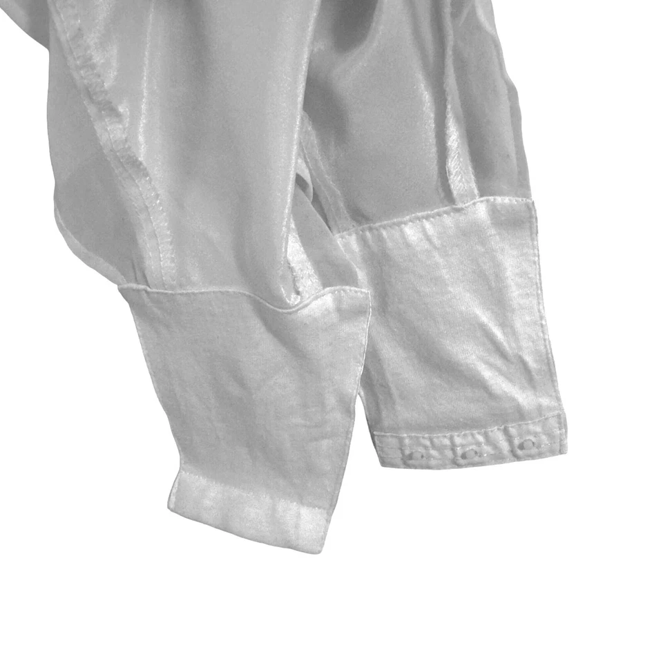 VTG 90s Victoria's Secret Womens Lace Satin Teddy Size S White Bridal Sequins - Image 4 of 4