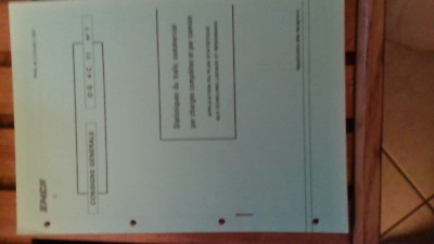 seltene SNCF 1987 Handbuch Pfand Gewerbeverkehr Eisenbahner Zug LKW Fracht