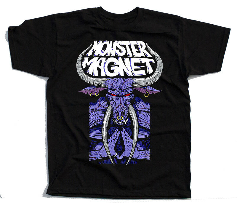 Monster Magnet Stoner BAnd Short Sleeve Cotton  Black Men T-shirt S-2XL F018