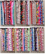 Lot 50pcs cartoon mickey minnie mix Lanyard Mobile Phone ID Card KeyChain Holder