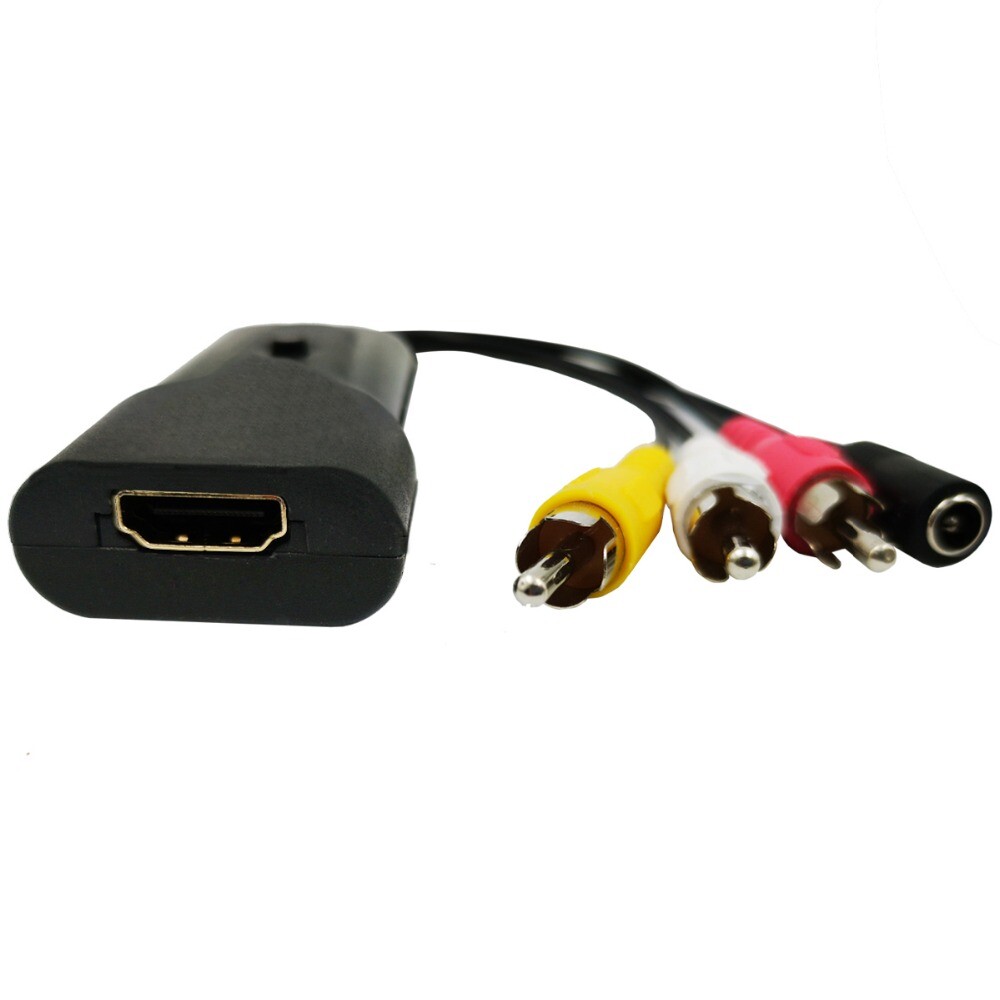 1080P HD HDMI Female to RCA Male Composite Video Audio Converter