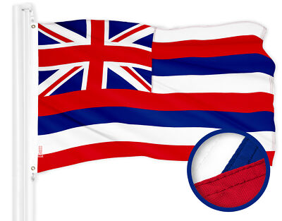 G128 Hawaii Hawaiian Flag 3x5 Ft Stitched 300D Polyester