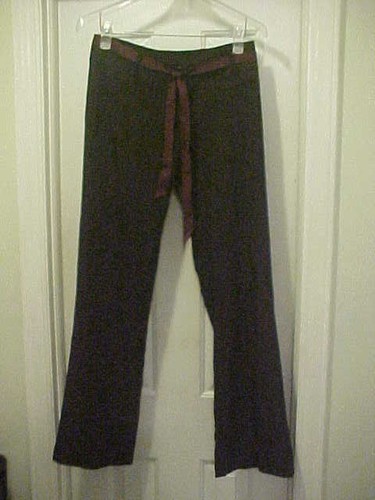 Jodi Kristopher schwarze Nadelstreifen Anzughose Damengröße 5 mittlere Leibhöhe 33" Schrittlänge - Bild 1 von 7