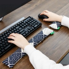 Cotton Wrist Rest Pad PC Mouse Pad Support Japanese Wave Keyboard Cushion Modern