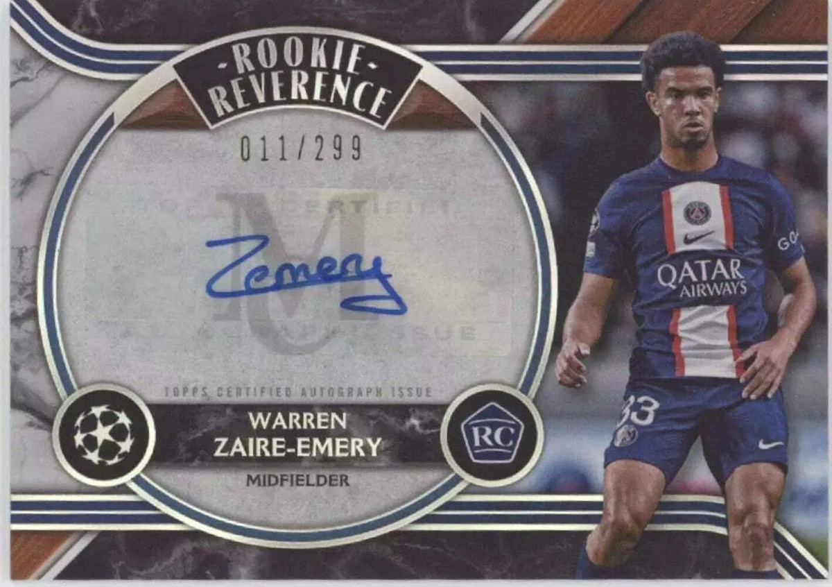 TOPPS MUSEUM ワレン・ザイール エムリ　サインカード RC Warren Zaire-Emery 2022-23 Topps UCL Museum Collection RC