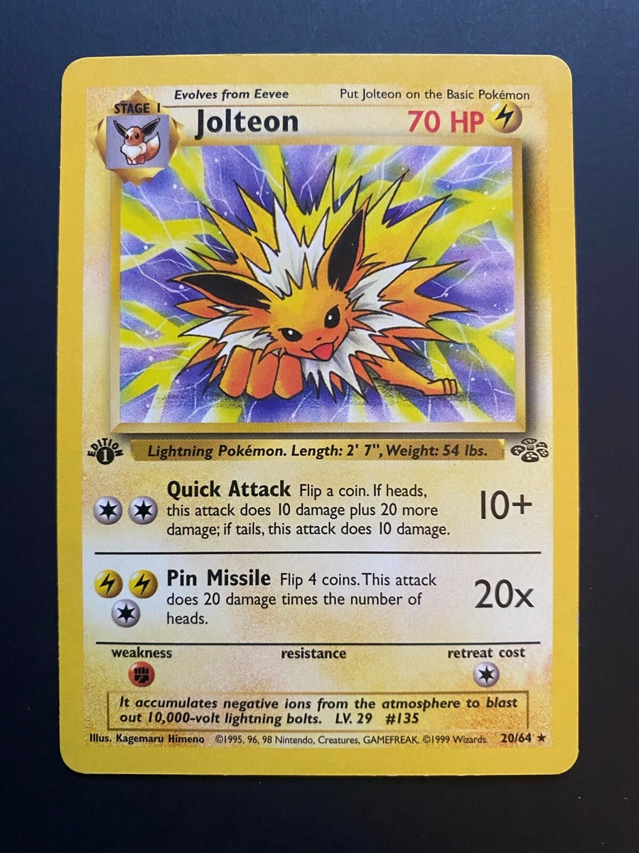 ポケモン - Jolteon サンダース 1ED 1st Edition 4/64 英語版 Jolteon [1st Edition] #4 Prices | Pokemon Jungle | Pokemon Cards