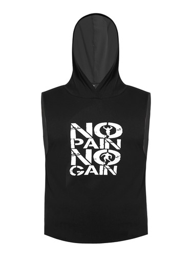 Men's Hooded Tank Tops Bodybuilding Muscle Sleeveless Gym Vest Workout AU - Picture 57 of 67