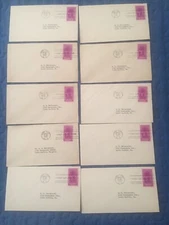 10 FDC uncacheted ready to paint Washingtons Inauguration 854