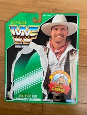 WWE BILLY GUNN HASBRO WRESTLING ACTION FIGURE BACKING CARD WWF SERIES 11 GREEN
