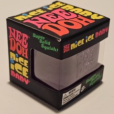 NeeDoh Nice Ice Baby Purple Cube Super Solid Squish NIB New In Package Unopened